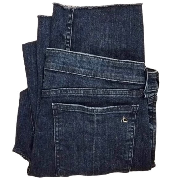 RAG & BONE Cate Mid-Rise Flare Blue Denim Jeans Women's 31 - Picture 6 of 10